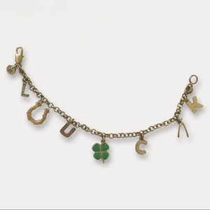 Vintage lucky charm bracelet